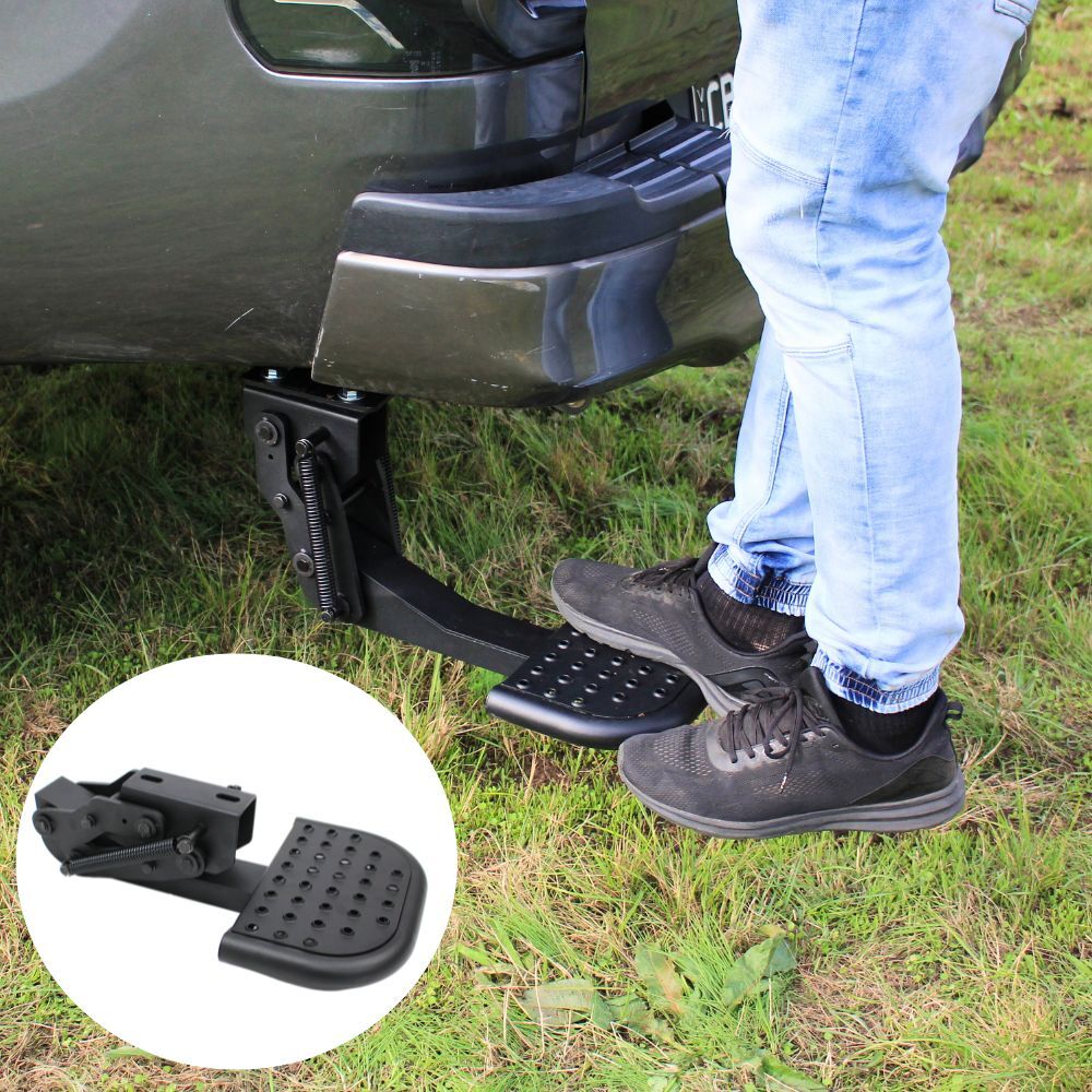 Rear Steel Folding Retractable Step Suits Triton MQ MR 2015 Onwards T Step Hitch