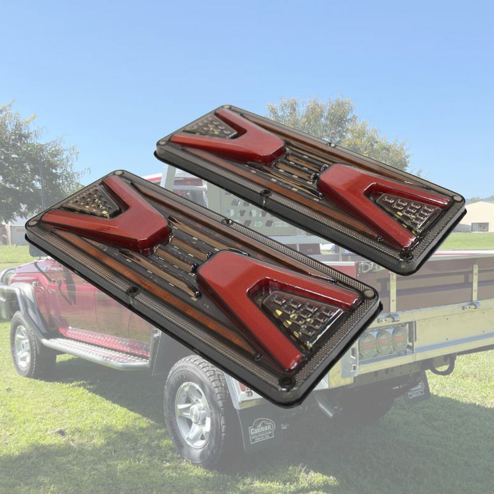 Cobra 4x4 V3 LED Tail Lights For Ute Tray IP5 Waterproof 33 x 14cm