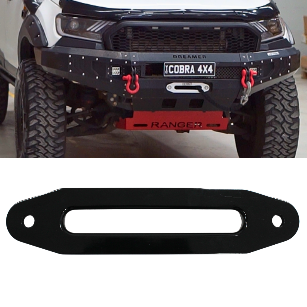 Cobra 4x4 8000-14500lbs Black Aluminium Fairlead Universal Winch Rope 4WD