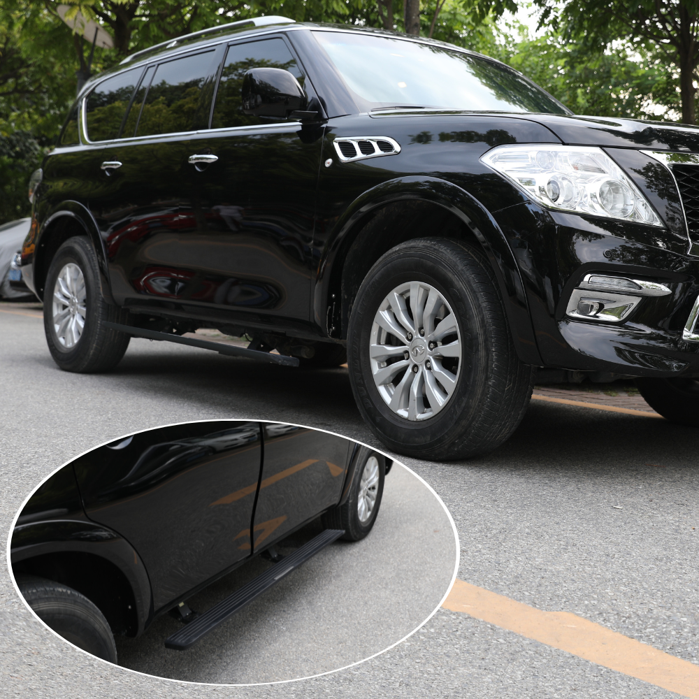 Electric Retractable Heavy Duty Side Steps Step Board fits Nissan Patrol Y62 2016 Onwards