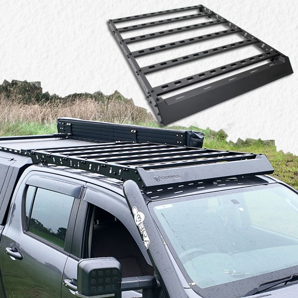 Cobra 4x4 Dyno Spec Steel Roof Rack Suits Nissan Navara NP300 2015 - 2025 Low Profile Platform Full Length