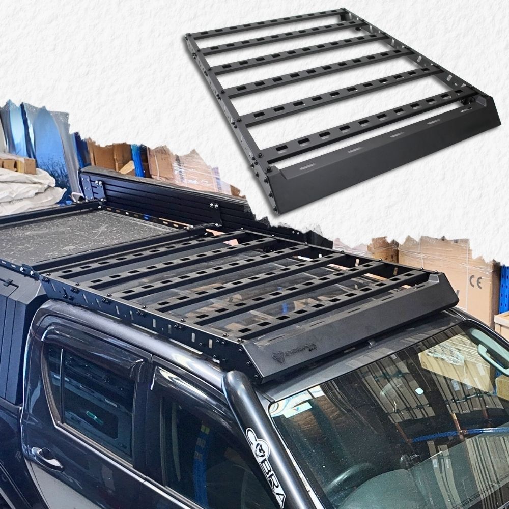 Cobra 4x4 Dyno Spec Steel Roof Rack Suits Ford Ranger PX1 PX2 PX3 2011 - 2022 Low Profile Platform Full Length