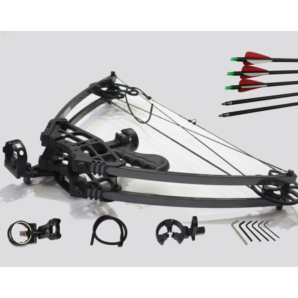 Hunting Compound bow Archery Triangle shooting pistol grip Bow Black