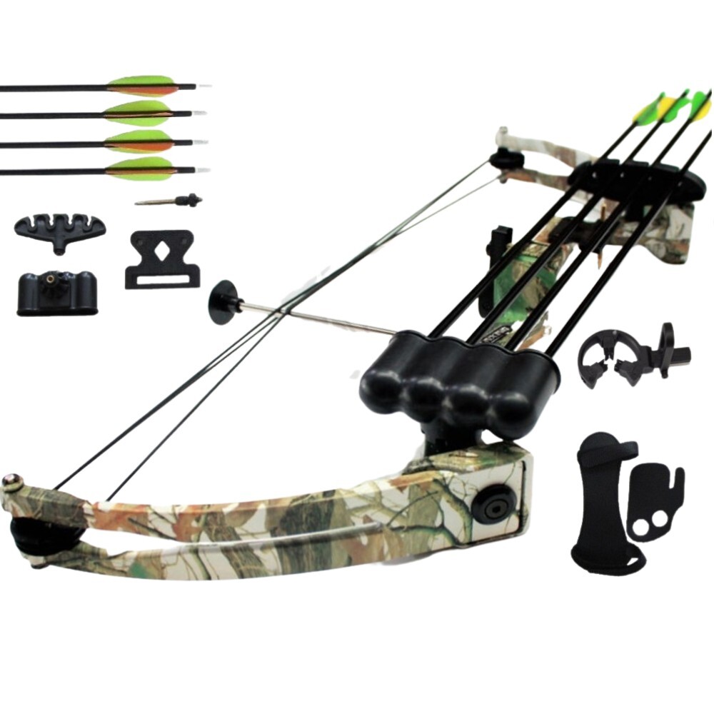 1520lbs Compound Bow Arrow Archery Youth Kids Junior Shooting CAMO
