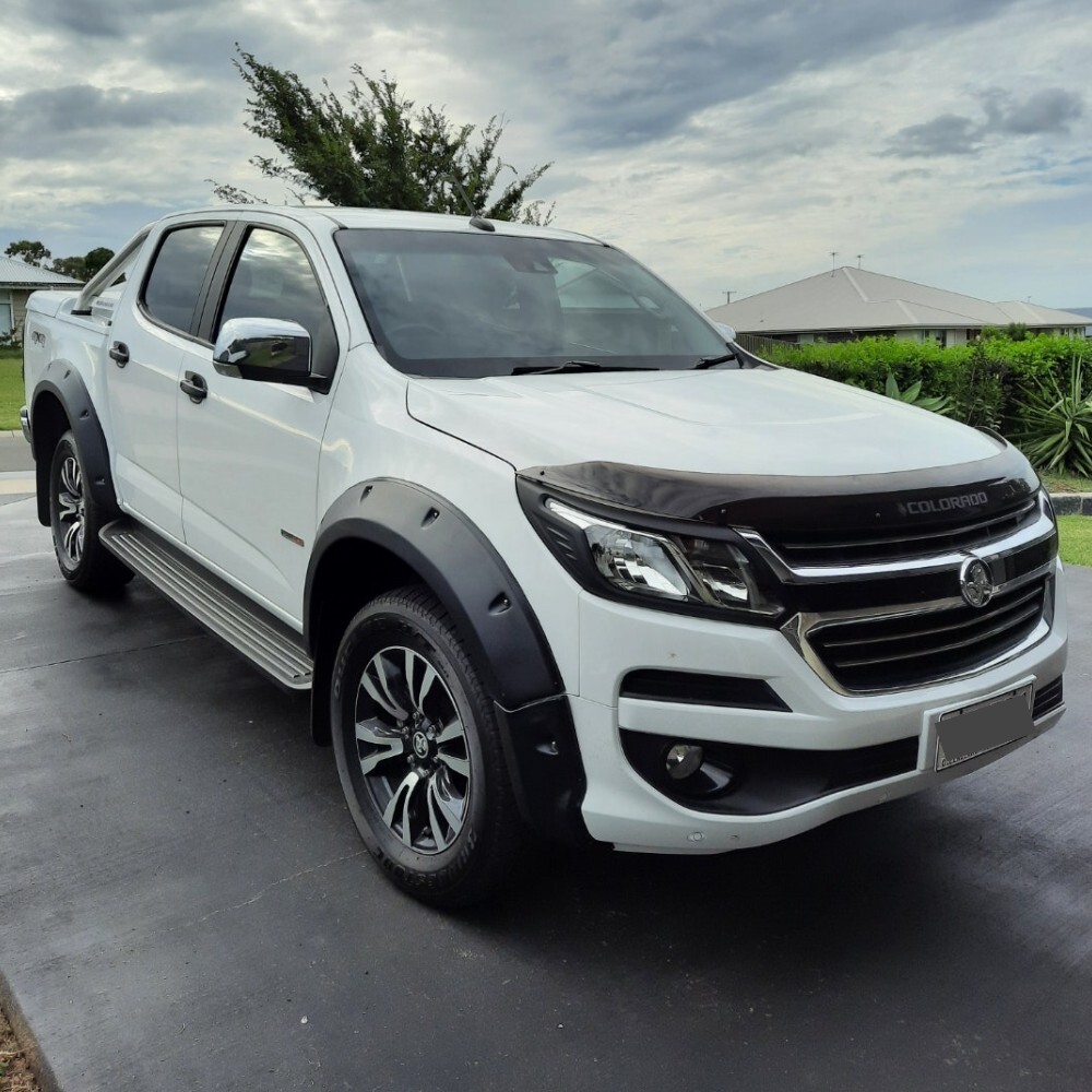 Slimline Jungle Fender Flares Fit Holden Colorado 2016 + Dual Cab Black 70mm
