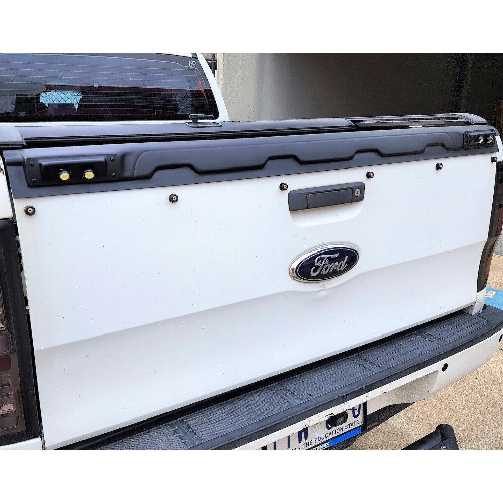 Rear Tailgate Cover With LED Reverse Light Cover Protector Fits Ford