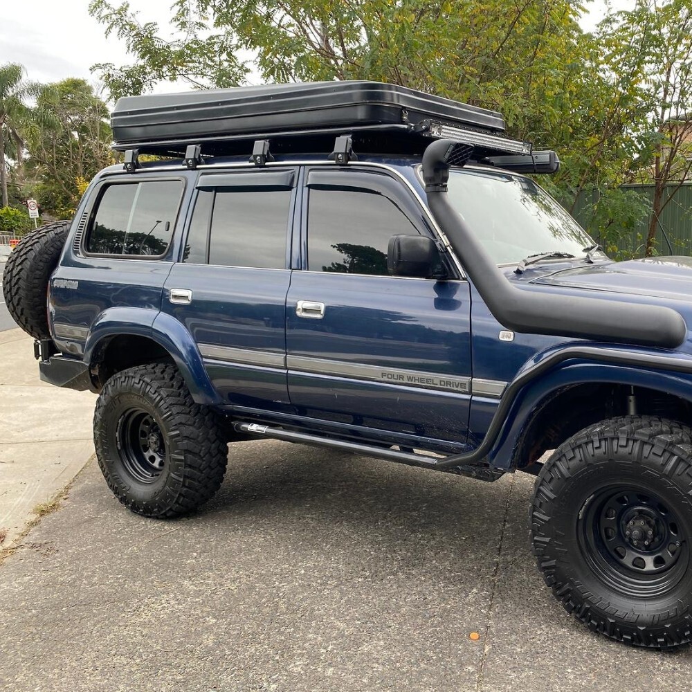 Aluminium Flat Roof Rack Cage Fits Landcruiser 80 90 Series Prado Patrol GU GQ 220cm x 125cm Rain Gu