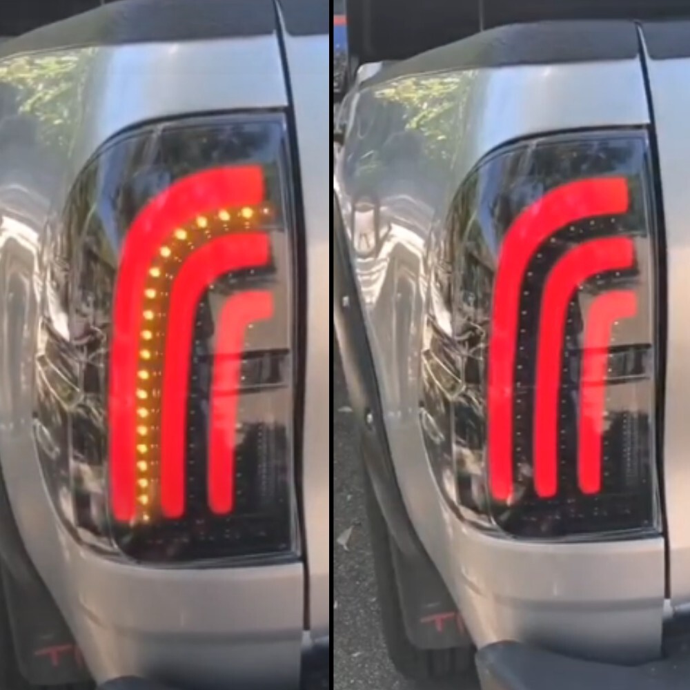 Smoked Black Tail Lights Lamp Suits Toyota Hilux 2015 2019 Taillights