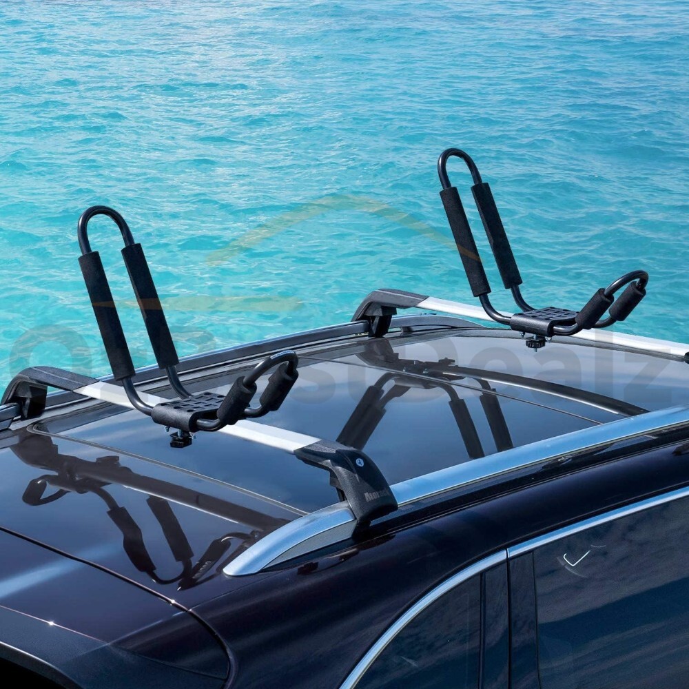 Canoe Boat Surf Kayak Roof Rack Car SUV Truck Top Mount Carrier Cross J-Bar  2 Pc