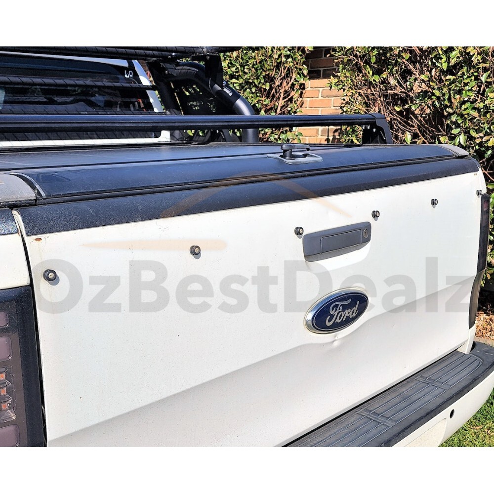 Car Accessories Tail Gate Protector Tailgate Cover Guard for Ford Ranger  2012-2022 T6 T7 T8 Wildtrak Matte Black 4x4 Car Styling