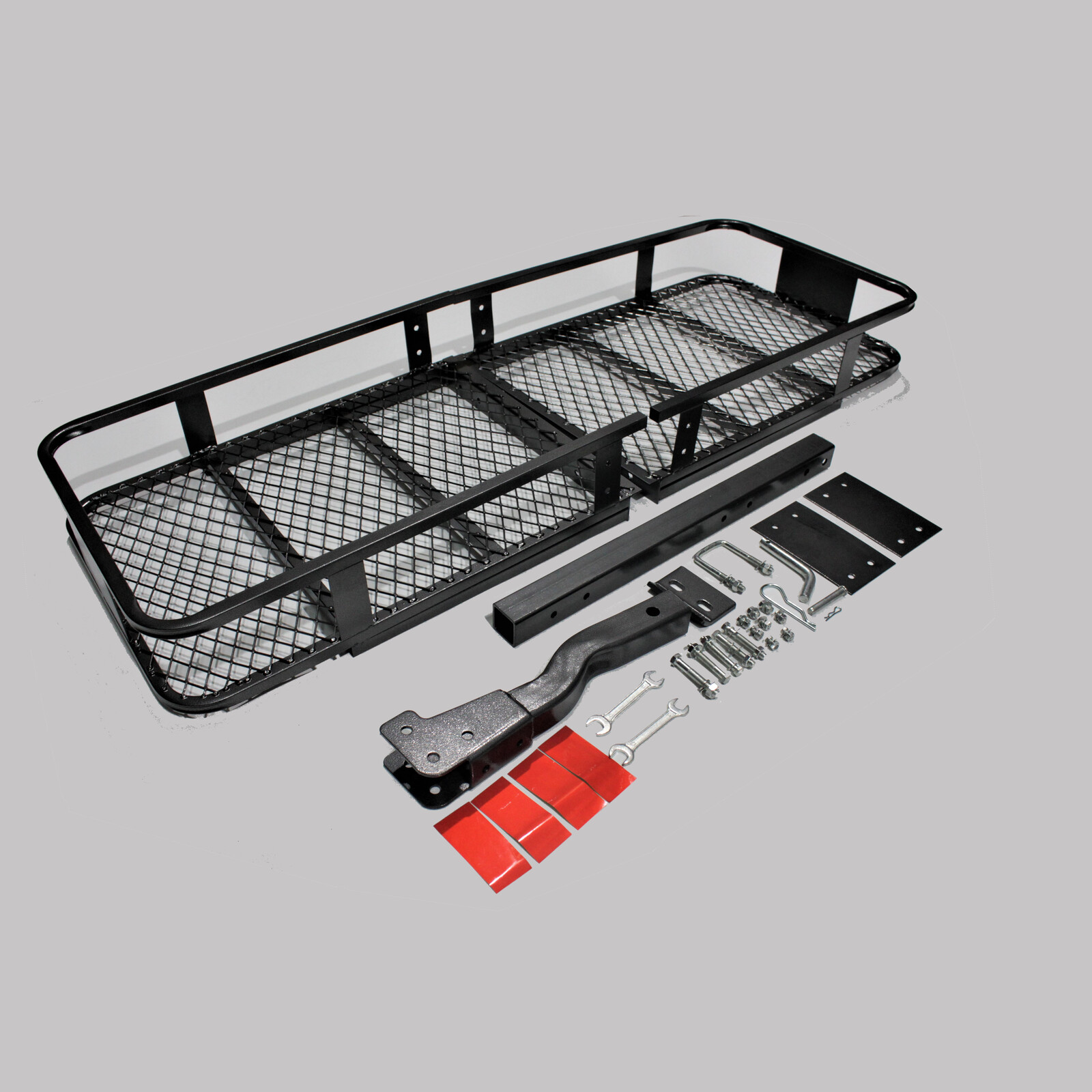 Fold able Powder Coated Steel Tow Hitch Cargo Rack Tow Bar Rear Luggage
