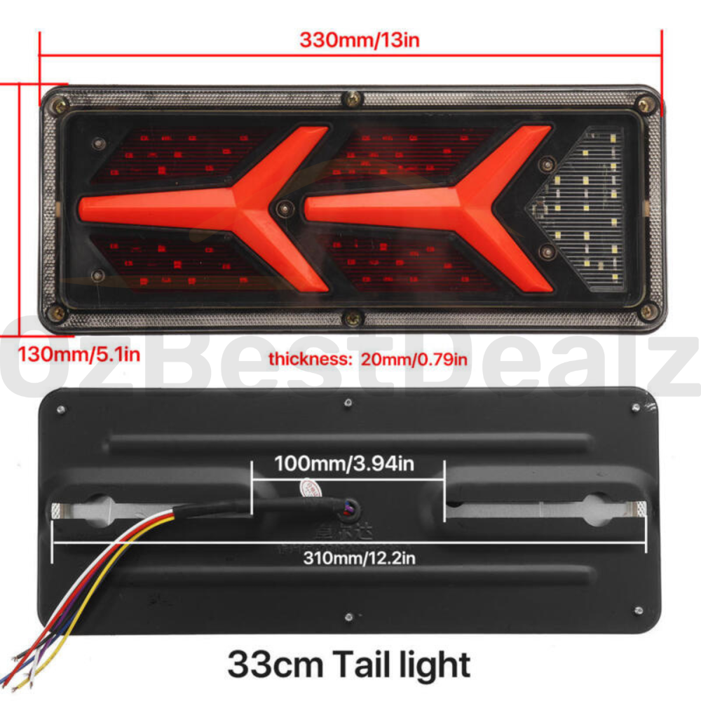 Maryland Mustang LED Tail Lights For 1962-1968 Shelby Cobra – Pair (Left & Right) – DOT Certified, Red