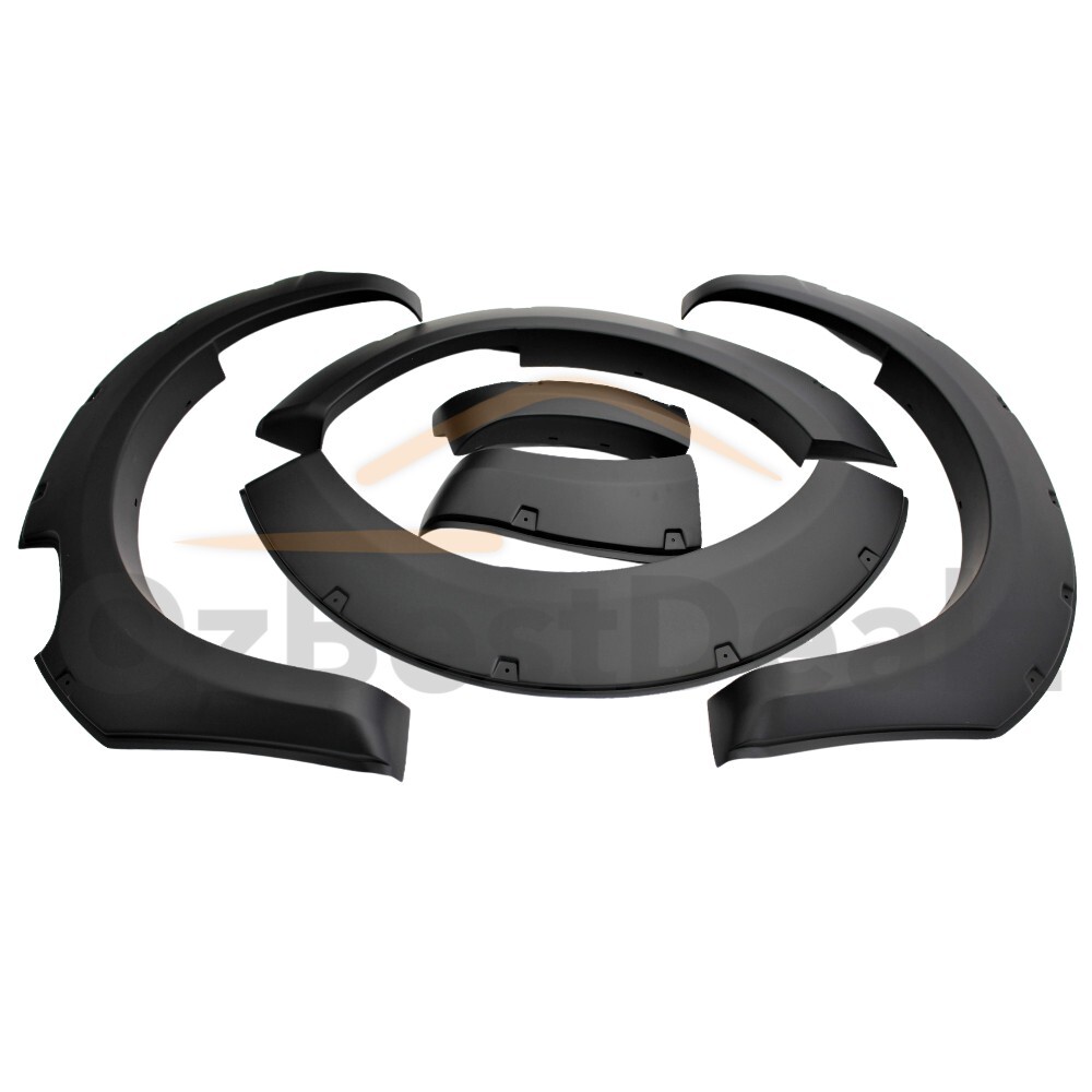 Matte Black Fender Flares – 6-Piece Set For Chevrolet Colorado (2016-2022) Slim Style
