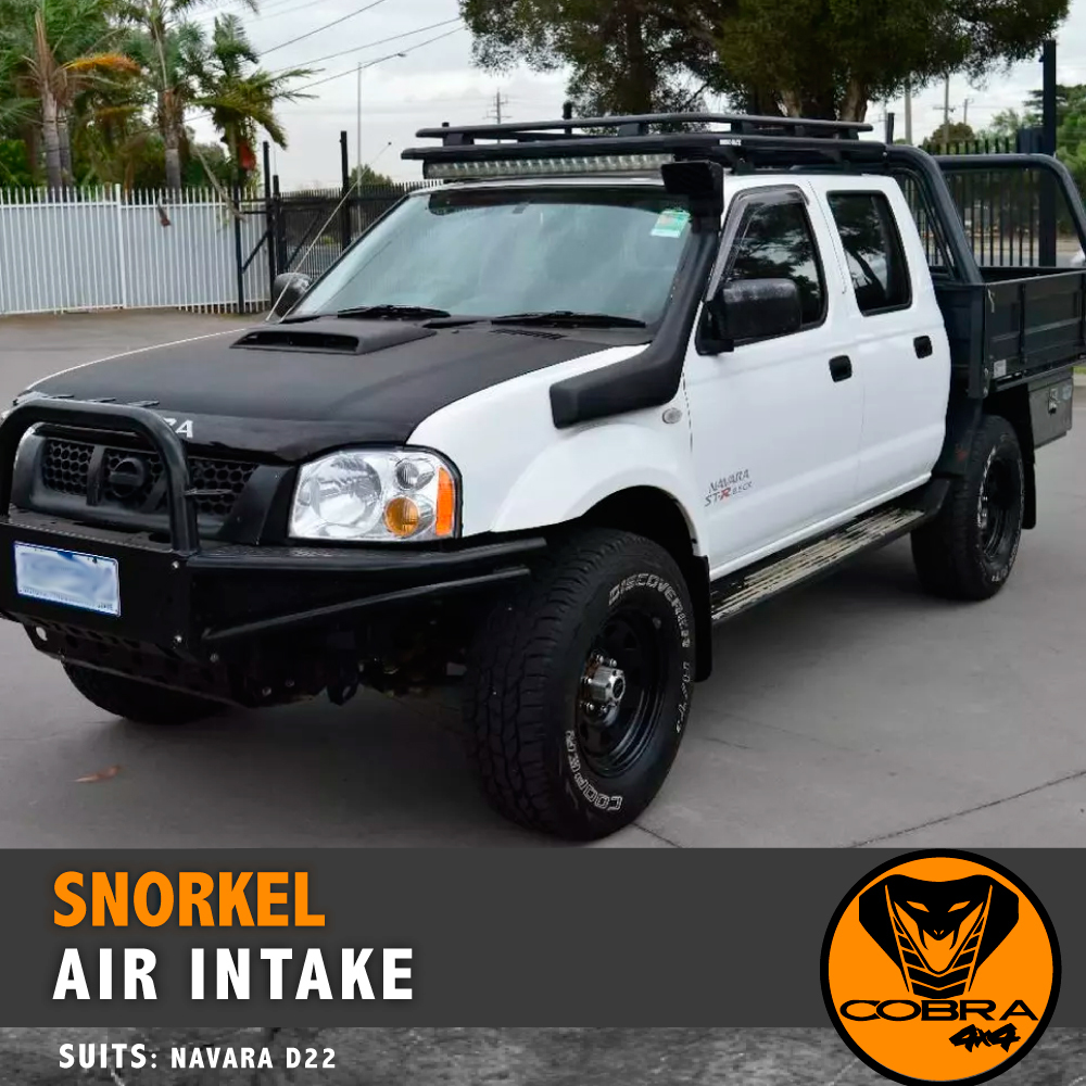 Snorkel Air Intake Kit Fits Nissan Navara D22 2001 Onwards Single Battery