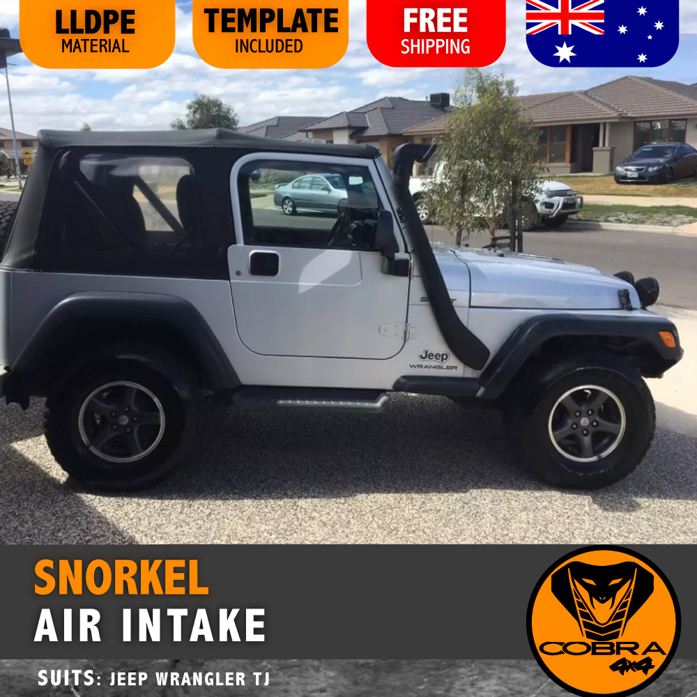 Snorkel Kit Fits JEEP WRANGLER TJ 1999 2000 2001 2002 2003 2004 2006 AIR  INTAKE Template Included