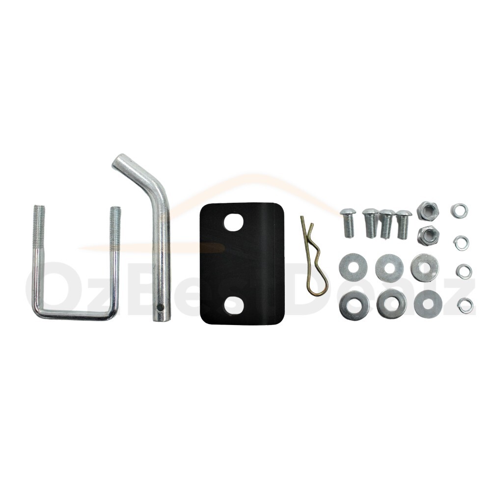 Heavy Duty Rear Tow Hitch Step Up Ladder Platform 4x4 Tub Black Powder