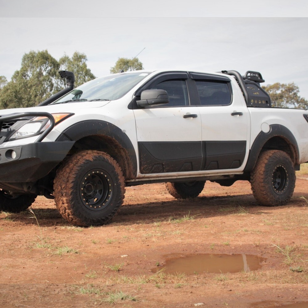 BODY MONSTER CLADDING FIT MAZDA BT50 SIDE DOOR BLACK 2012 17