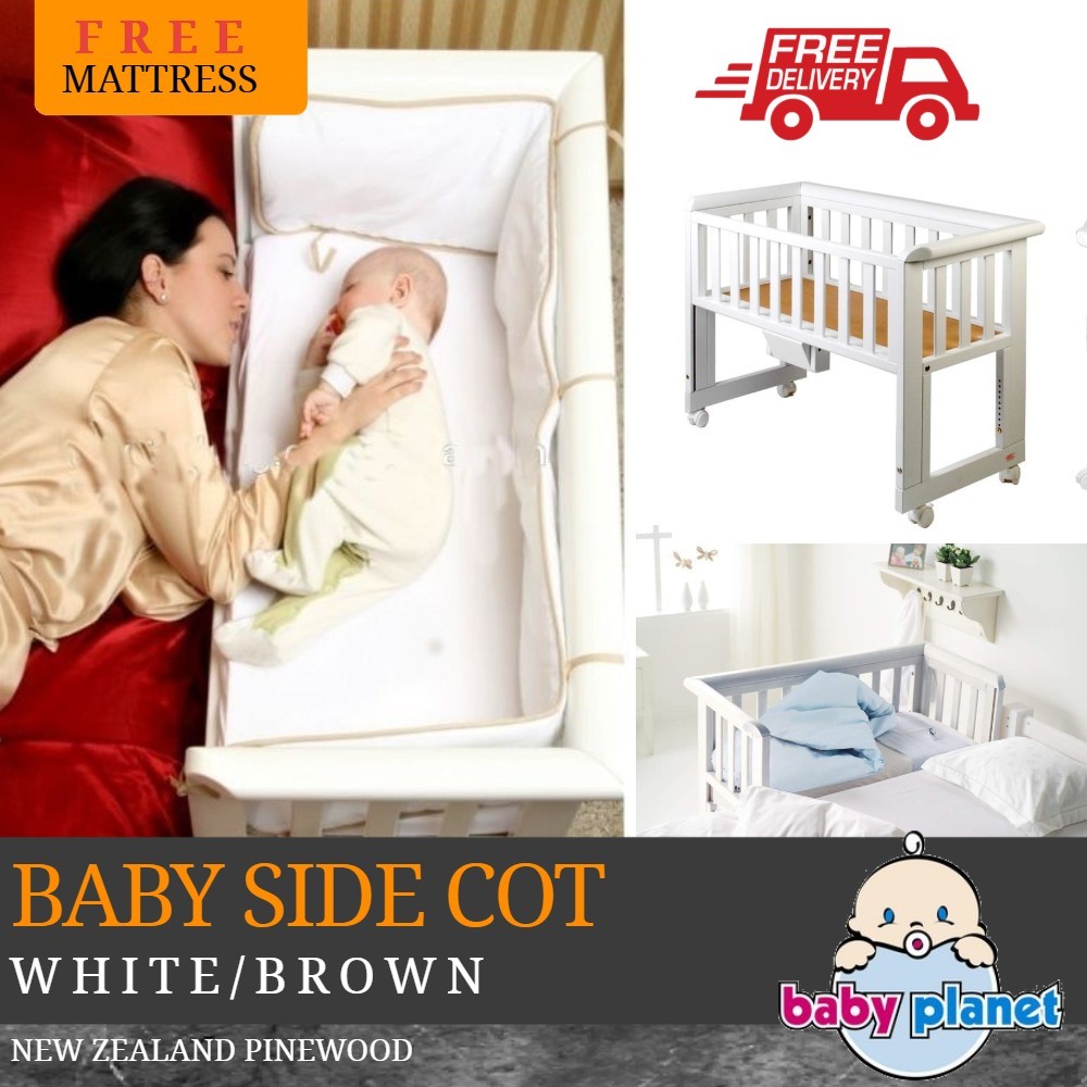 Baby Sleeper Side Cot Co Sleeping Sleep Bassinet Crib Bed Close 2