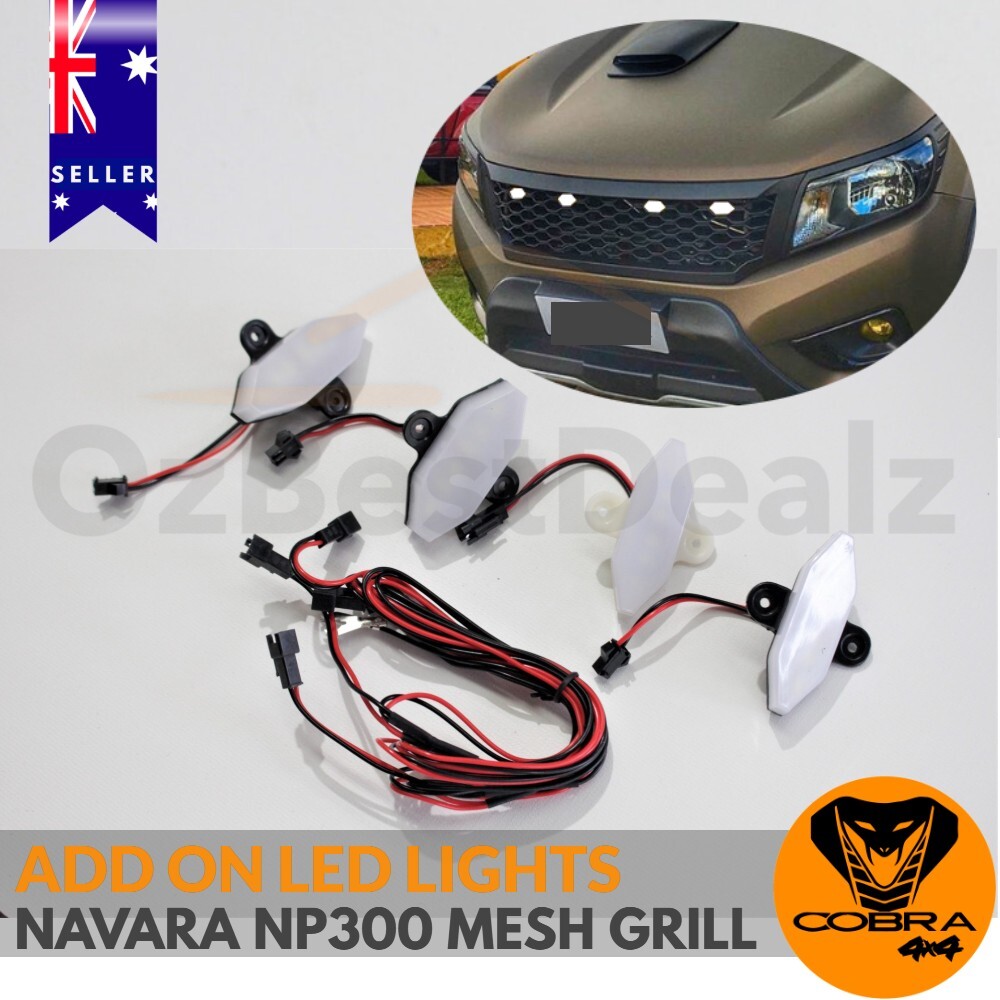 LED Light Add-on for Nissan Navara NP300 Mesh style grill
