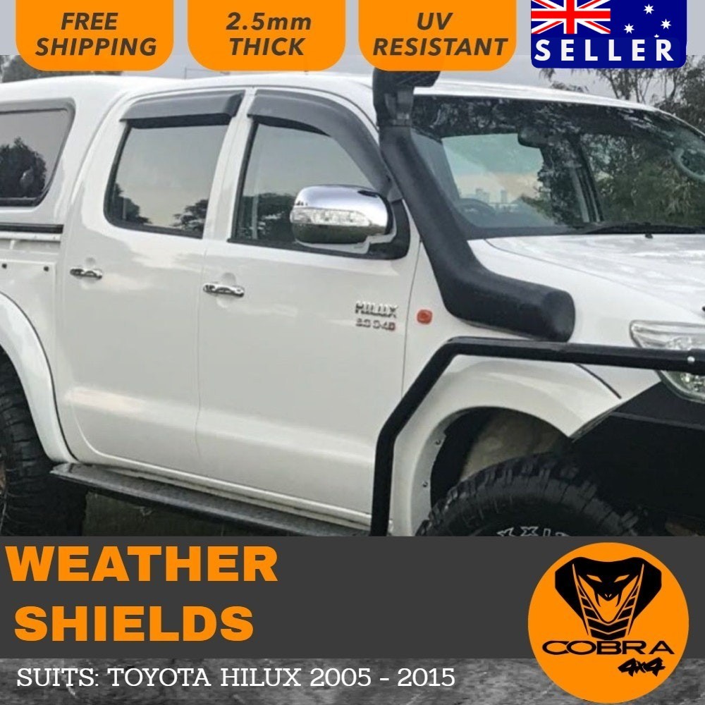 Weather shields on sale for hilux