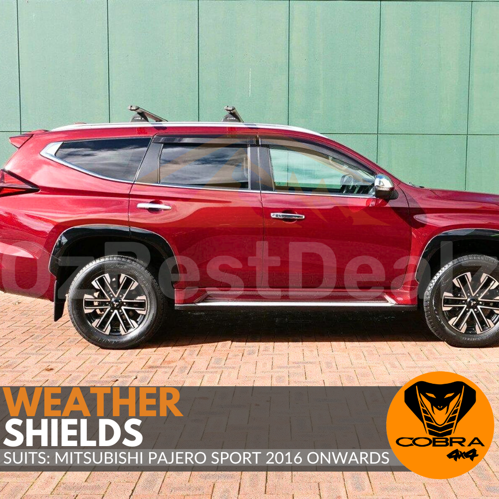 Pajero Sport Slimline Weather Shield Set - Bay City Mitsubishi