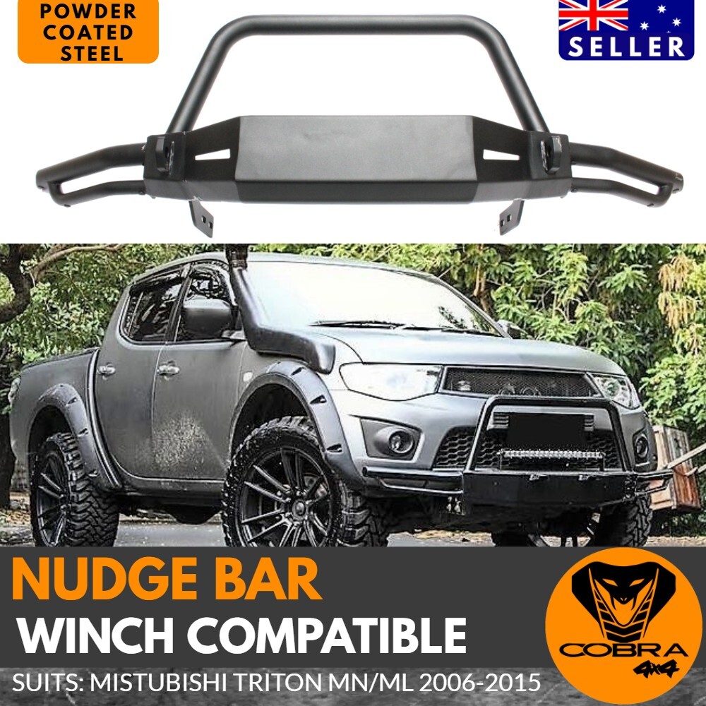 Nudge Bar Bull Steel Front Winch Compatible Suits Triton Mn Ml