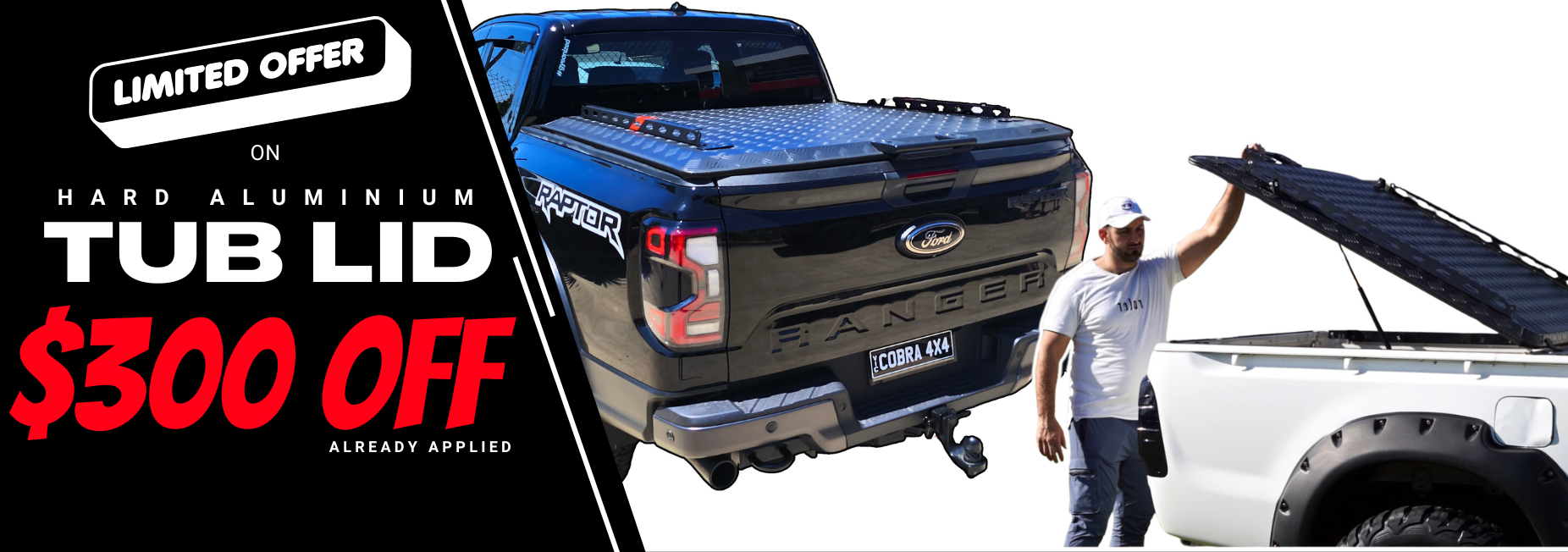 $300 OFF ON ALUMINIUM HARD TUB LID