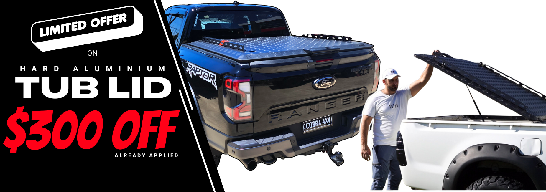 Ford Ranger 2016+ Bonnet Guard Injection Moulded - Eagle 4x4