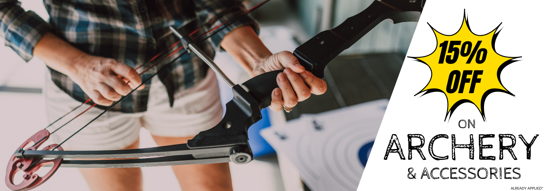 HUGE SALE! 15% OFF ON ARCHERY!