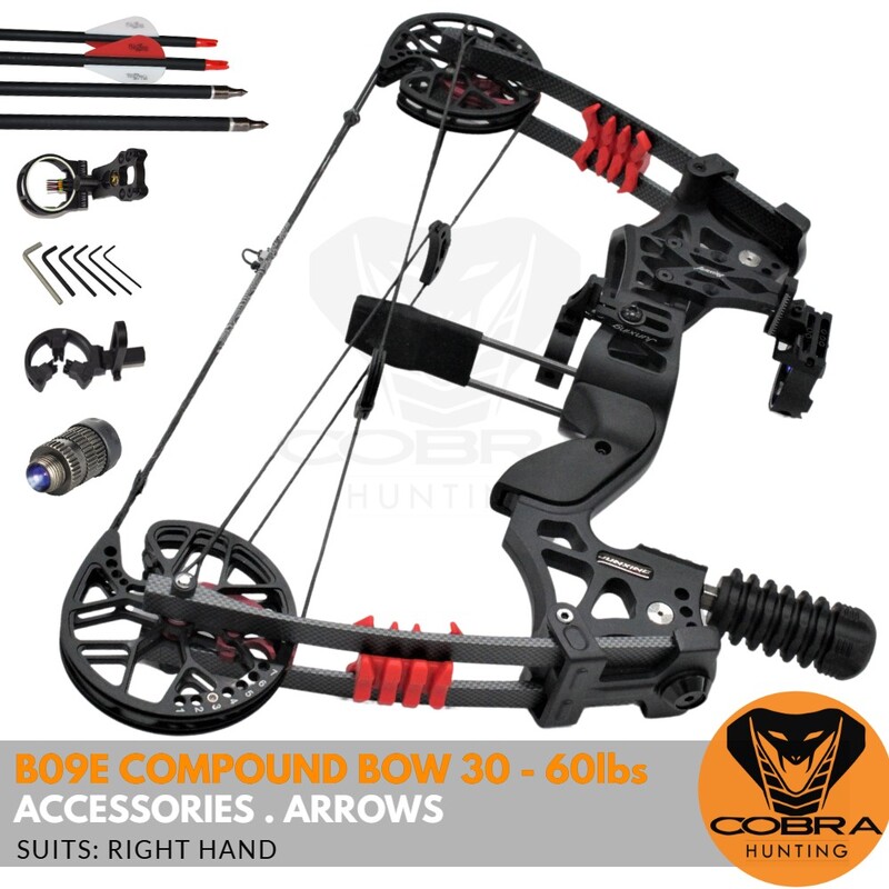 30 - 60lbs B09E Hunting Triangle Black Compound Bow Right Handed