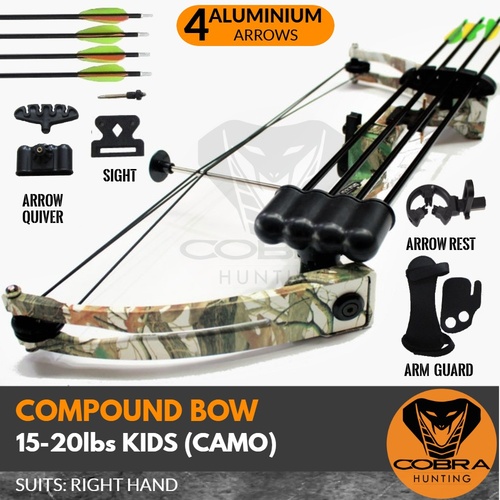 15-20lbs Camo Compound Kids Bow RIGHT HAND