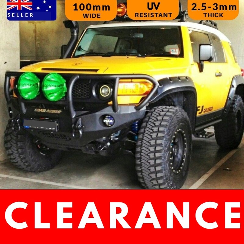 CLEARANCE CLEARANCE CLEARANCE POCKET STYLE FENDER FLARES suitable for FJ CRUISER 07-17 BLACK JUNGLE TEXTURED