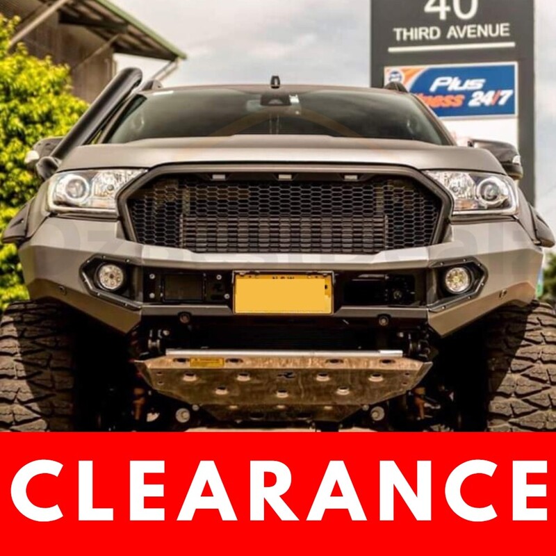 CLEARANCE CLEARANCE CLEARANCE Front Mesh Grill Mustang Style LED (white) Matte Black Fits Ford Ranger PX2 2015 2016 2017 2018