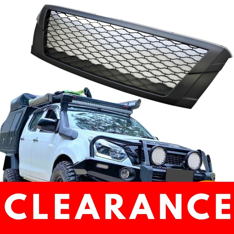 CLEARANCE CLEARANCE CLEARANCE Front Mesh Grill  Suitable for D-MAX DMAX late 2016 - 2019 Matte Black Grille