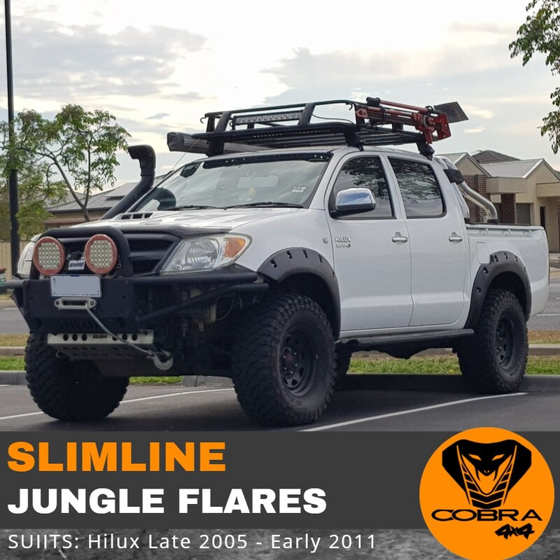 Slimline Jungle Flares without Bumper pieces suitable for Toyota Hilux 2005-2011