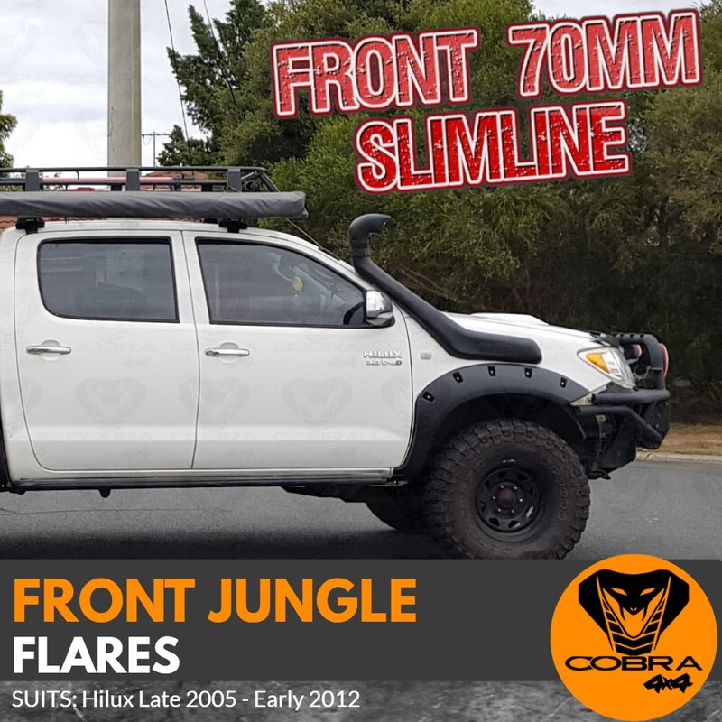 Slimline Jungle Flares suitable for Toyota Hilux 2005-2011 (Front Only)