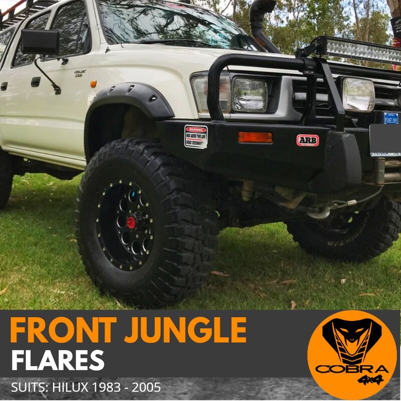 Cobra 4x4 Front Jungle Flares Suitable for Toyota Hilux 1988- 2005