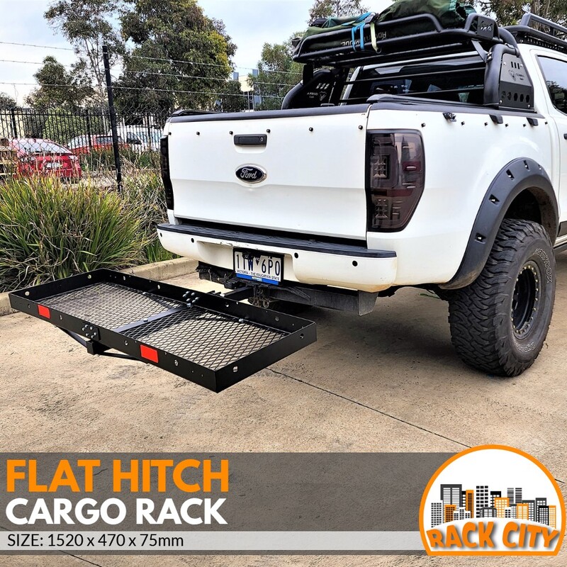 foldable-tow-hitch-cargo-rack-black-powder-coated-steel-tow-bar-rear