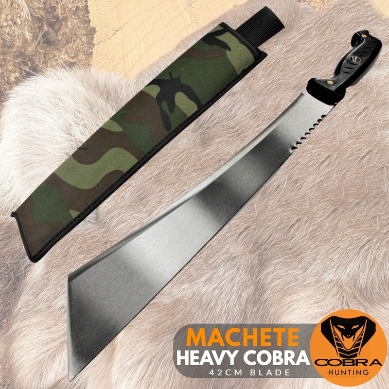 Heavy Cobra Spring Steel Hunting Style Machete Knife Blade