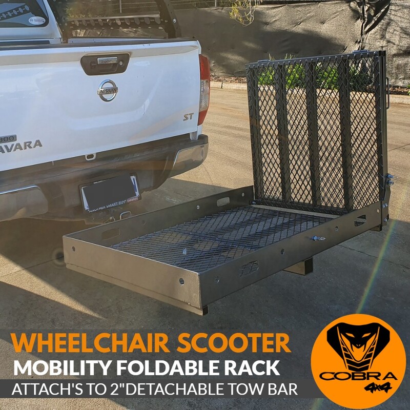 Mobility Wheelchair & Electric Scooter Rack Carrier for 2" Hitch 122cm(L) x 72cm(W) x 11cm(H)