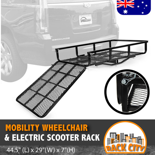 Mobility Wheelchair & Electric Scooter Rack for Hitch 44.5" (L) x 29"(W) x 7"(H) 