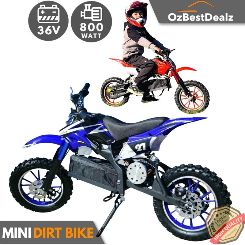 Mini 36V Electric Dirt Bike For Kids Ride On Bike 500 Watt Motorbike Toy Steel Frame Dirtbike Red or Blue