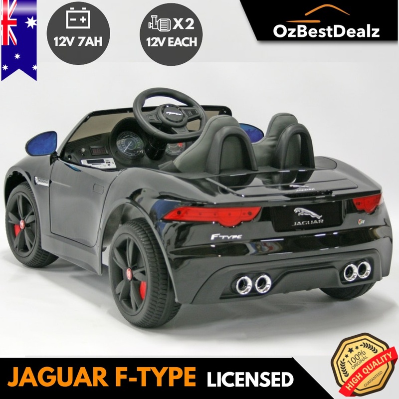 Jaguar F-Type Licensed Kids Ride on car Electric Remote Control 12V Black Red