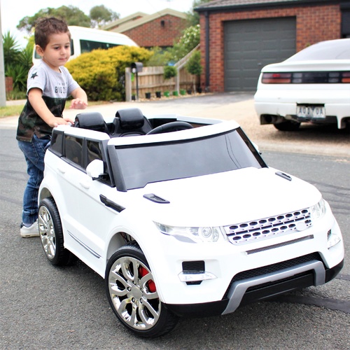 RANGE ROVER Style White Sports Kids Ride On Car 4WD 12V