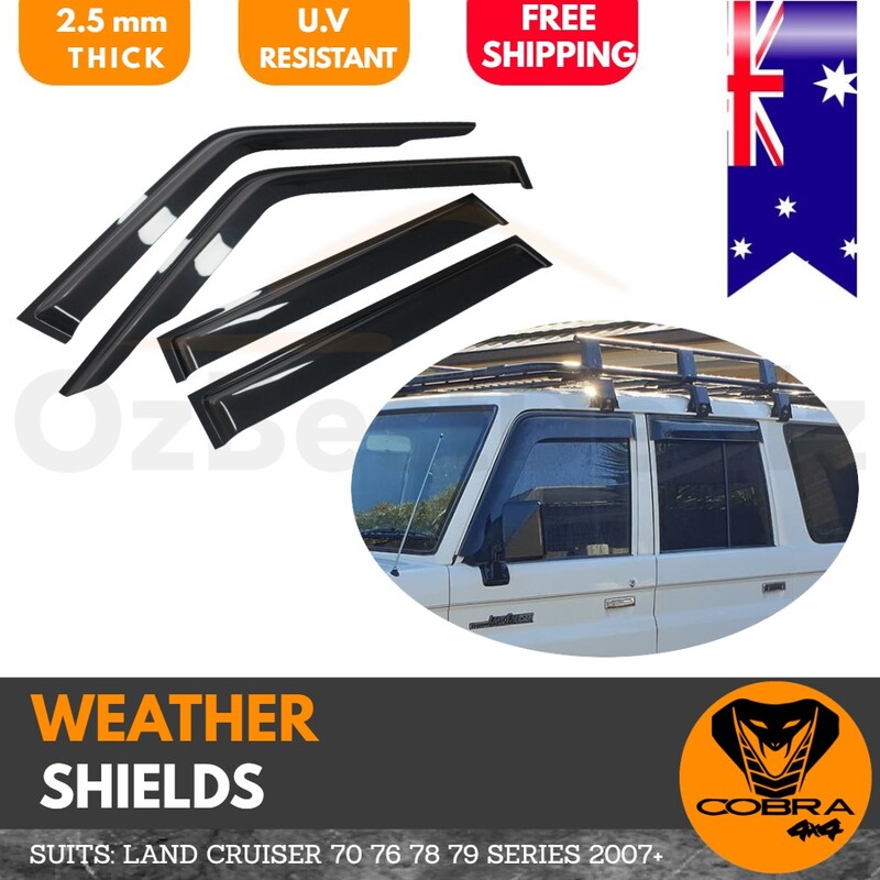 Weather Shield suitable for LANDCRUISER 70 76 78 79 SERIES 2007+ ONWARDS Land Cruiser