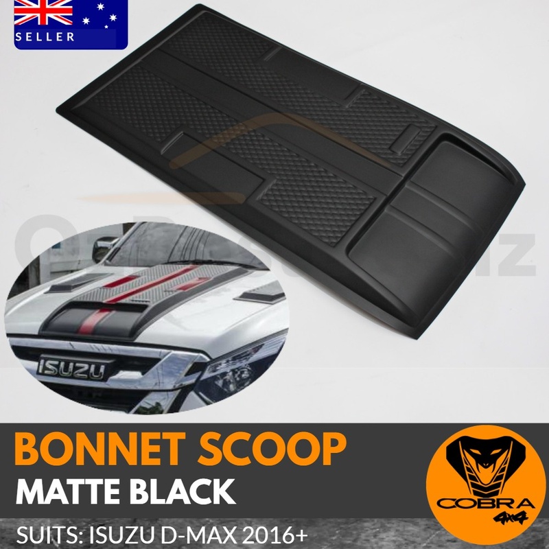Matte Black Bonnet hood Scoop Suits ISUZU DMAX 2016 2017 2018 2019 D-MAX