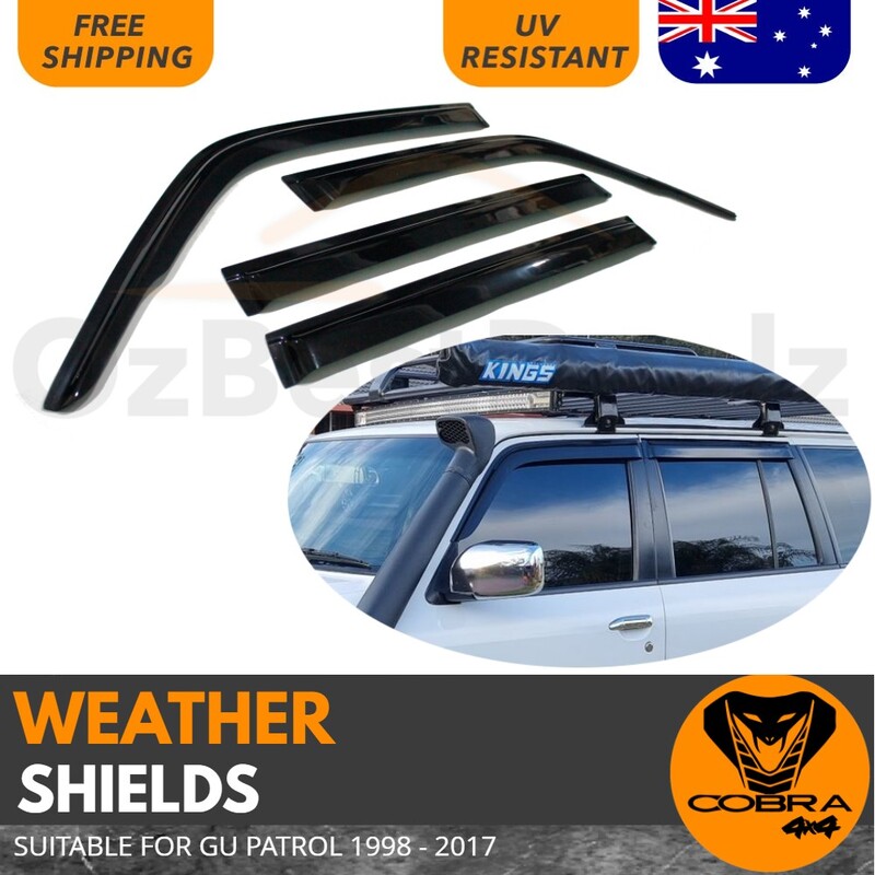 Nissan Patrol GU Injection Weather Shields 1997-2017
