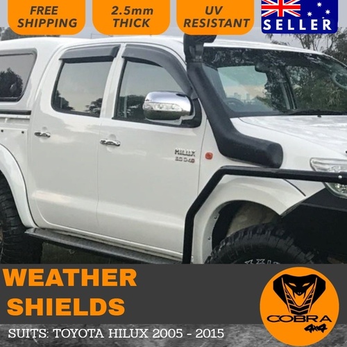 Injection Weather Shields suitable for HILUX 2005-2015