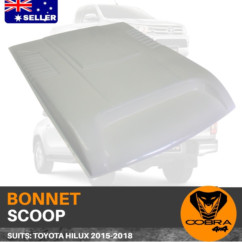 Bonnet scoop white suitable for Toyota Hilux 2015 2016 2017 2018 2019 sr sr5 trd