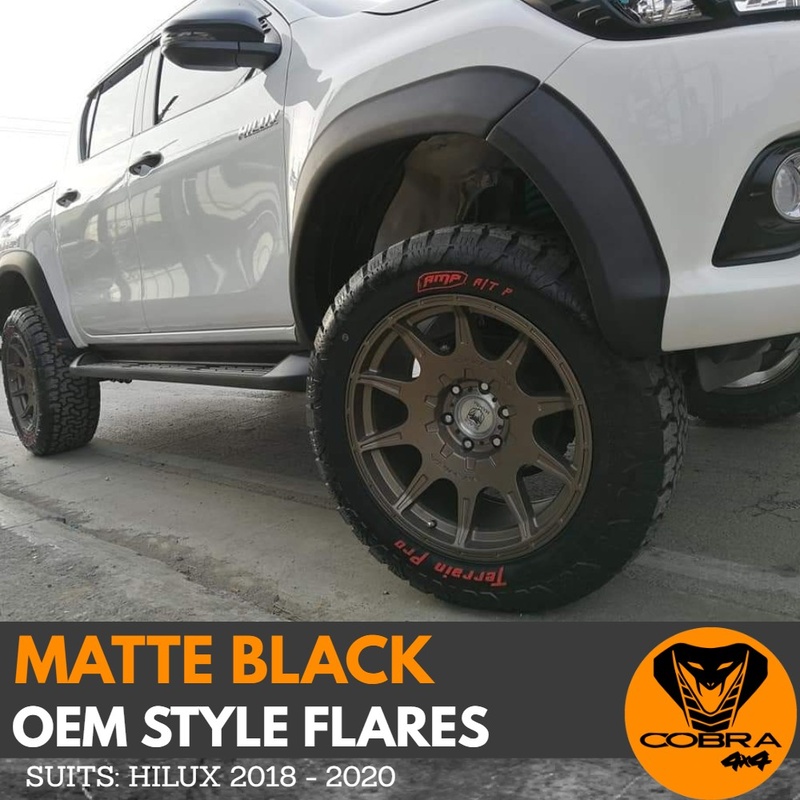 Flares suitable for Toyota Hilux SR5 SR TRD LATE - 2018 2019 2020 